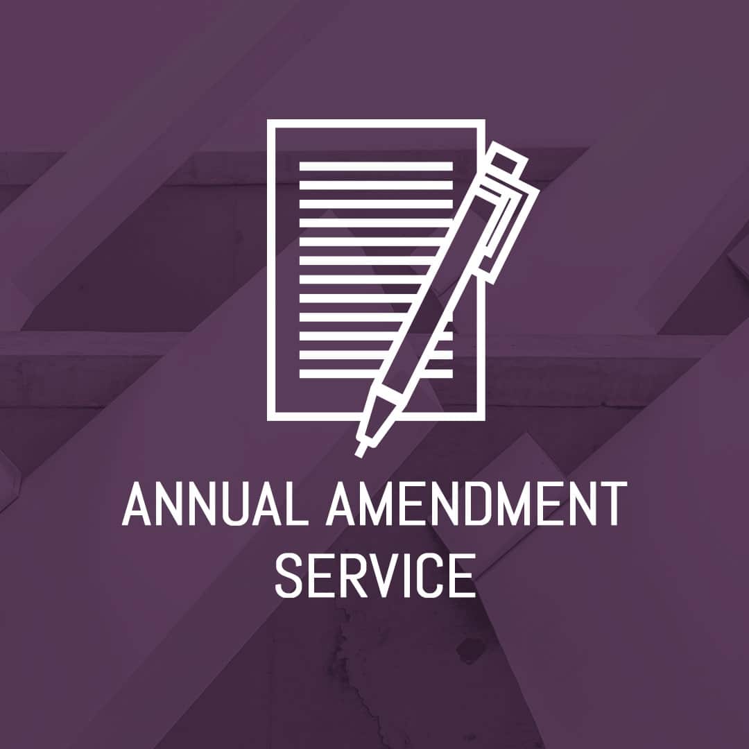 Annual Amendment Service